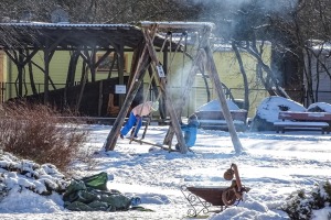 Ventspils Piejūras brīvdabas muzejā aizvadīta Meteņu diena. Foto: Oskars Jūra 15