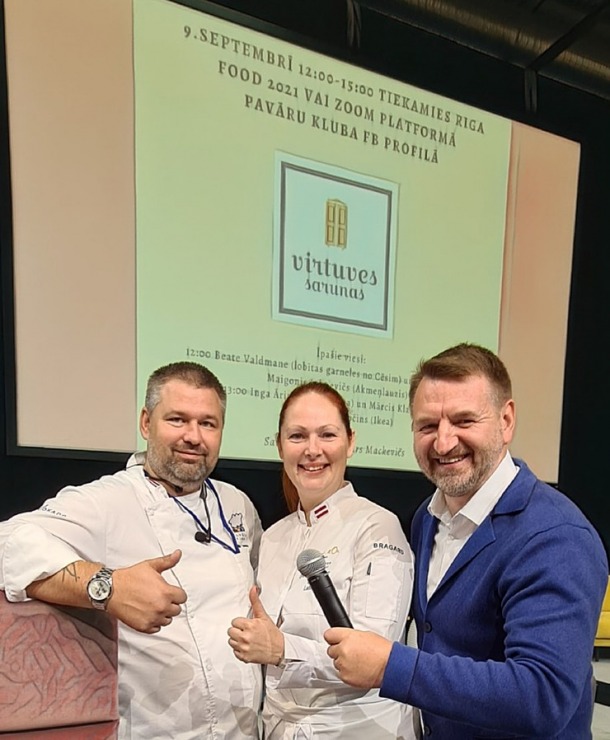 «Riga Food 2021» viesistabā 9.09-10.09.2021 risinās 3 stundu Pavāru kluba «Virtuves sarunas». Foto: Inese Libere «Riga Food 2021» viesistabā 9.09-10.09.2021 risinās 3 stundu Pavāru kluba «Virtuves sarunas». Foto: Inese Libere 306816