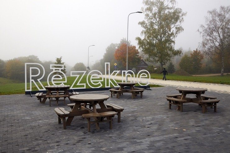 Rēzeknē atklāts jauns vides objekts - Ūdens pods. Foto: Rēzeknes TIC 308394