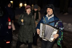 Lielvārdes kultūras centrs un folkloras kopa «Josta» krāšņi atzīmē Meteņdienu. Foto: Raimonds Volonts 13