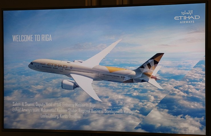 AAE lidsabiedrības «Etihad Airways» pārstāvji «Aviareps.com» pavadībā ierodas Rīgā 323982