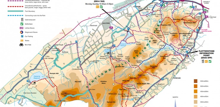Pentland Hills parkā iezīmētas vismaz 100km taku 324469