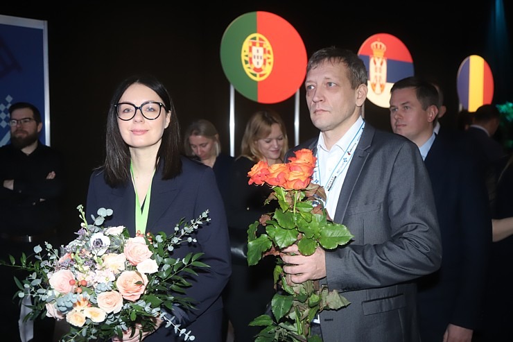 «Gada cilvēks tūrismā 2020-2022» laureāti tiek sveikti tūrisma izstādē «Balttour 2023». Foto: Rojs Maizītis «Gada cilvēks tūrismā 2020-2022» laureāti tiek sveikti tūrisma izstādē «Balttour 2023». Foto: Rojs Maizītis 332323