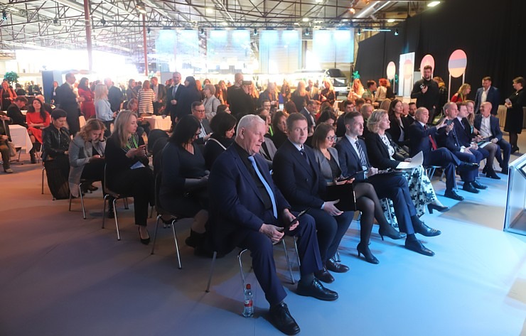 Tūrisma izstādes «Balttour 2023» atklāšanas ceremonija Ķīpsalā. Foto: Rojs Maizītis 332352