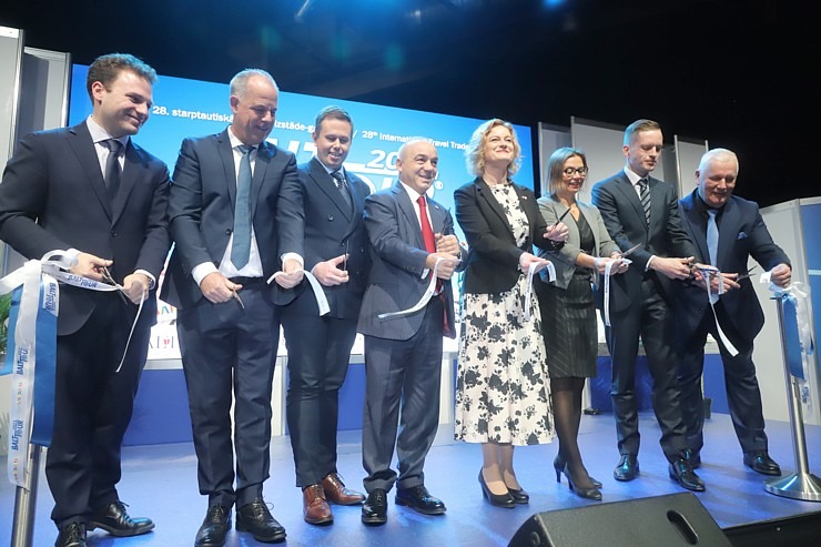 Tūrisma izstādes «Balttour 2023» atklāšanas ceremonija Ķīpsalā. Foto: Rojs Maizītis 332356