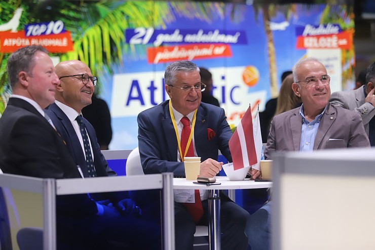 Tūrisma izstādes «Balttour 2023» atklāšanas ceremonija Ķīpsalā. Foto: Rojs Maizītis 332361