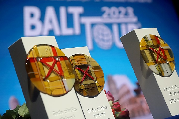 Tūrisma izstādes «Balttour 2023» atklāšanas ceremonija Ķīpsalā. Foto: Rojs Maizītis 332340