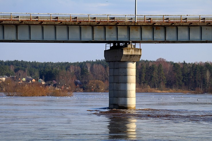 Daugava Latgalē ar palu ūdeņiem appludina Krāslavu, Daugavpili, Līvānus un... 334721