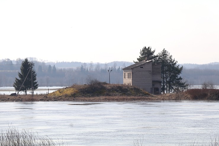 Daugava Latgalē ar palu ūdeņiem appludina Krāslavu, Daugavpili, Līvānus un... 334731