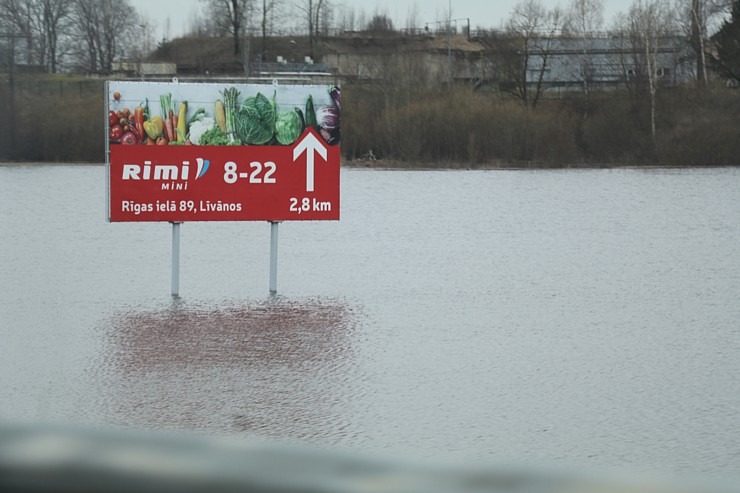 Daugava Latgalē ar palu ūdeņiem appludina Krāslavu, Daugavpili, Līvānus un... 334734