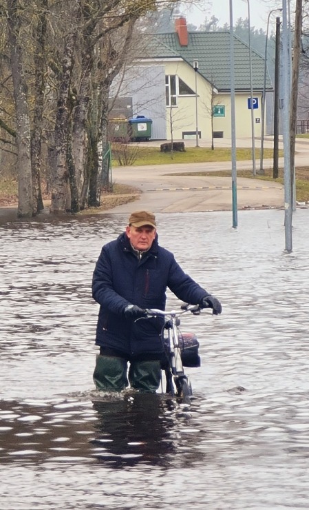 Daugava Latgalē ar palu ūdeņiem appludina Krāslavu, Daugavpili, Līvānus un... 334737