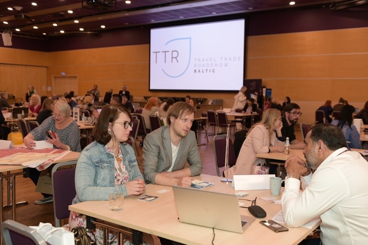 Starptautiskā tūrisma kontaktbirža «TTR Baltic» notiek «Radisson Blu Latvija Conference & Spa Hotel». Foto: Kaspars Garda Starptautiskā tūrisma kontaktbirža «TTR Baltic» notiek «Radisson Blu Latvija Conference & Spa Hotel». Foto: Kaspars Garda 337024