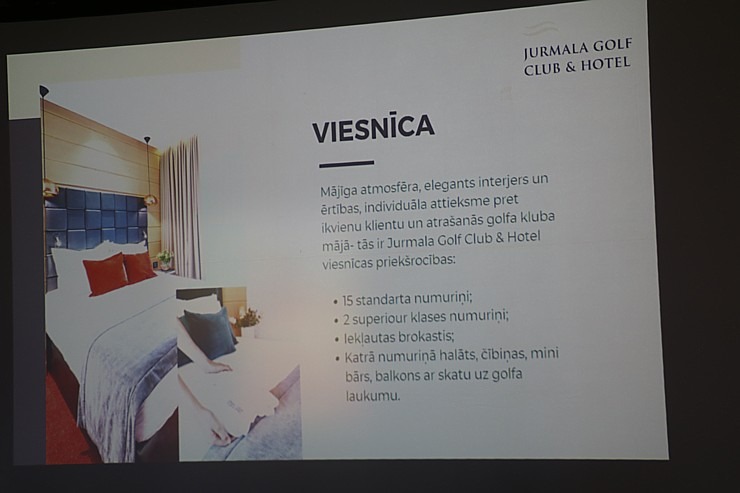 Latvijas tūrisma firmas iepazīst  golfa klubu un viesnīcu «Jurmala Golf Club & Hotel» Piņķos 342037