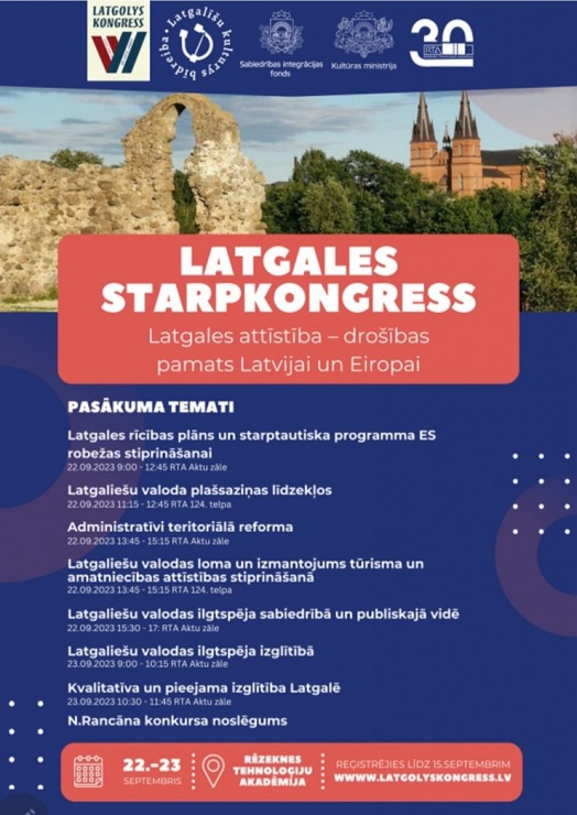 «Latgolys storpkongress» 22.–23. septembrī pulcē Rēzeknē Latgales ekspertus novada attīstībai. Foto: Santa Rudze «Latgolys storpkongress» 22.–23. septembrī pulcē Rēzeknē Latgales ekspertus novada attīstībai. Foto: Santa Rudze 343756