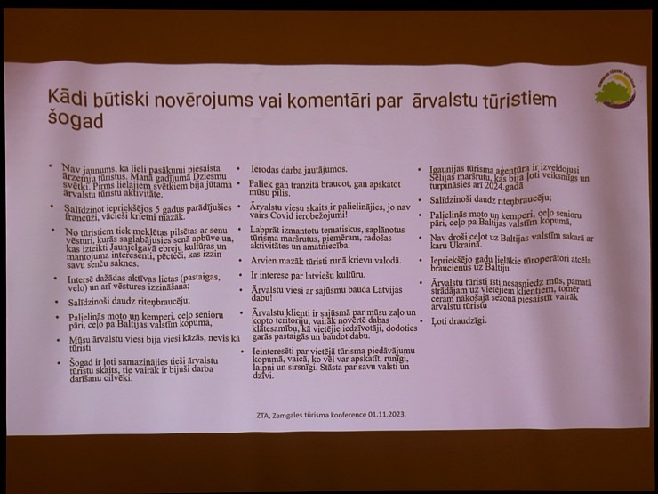 Zemgales tūrisma asociācija pasniedz «Zemgales Tūrisma gada balvas 2023» un spriež par nākotni 346245