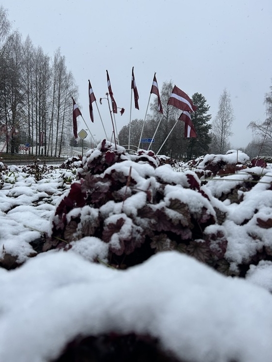 Vidzemes Alūksnē ir sasnidzis sniegs. Foto: Visitaluksne.lv 346550