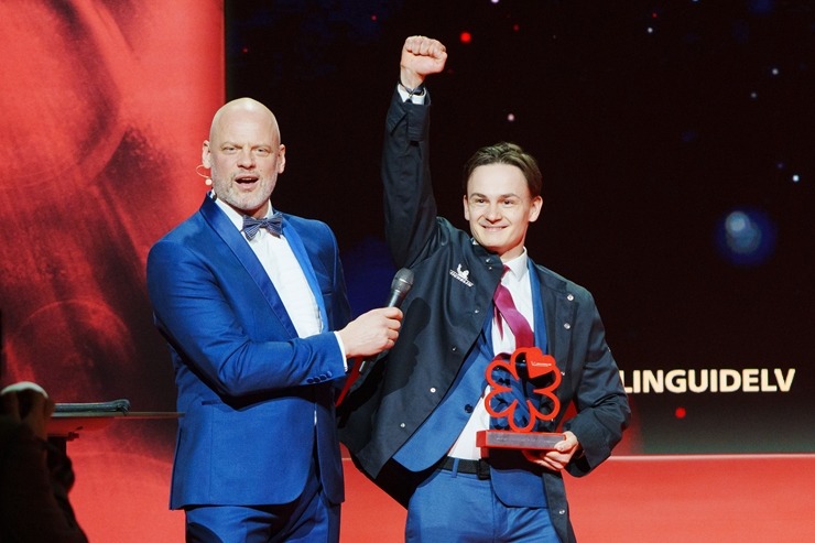 Slavenais gardēžu ceļvedis «Michelin Guide» svinīgā ceremonijā nosaka labākos Latvijas restorānus. Foto: Rojs Maizītis Slavenais gardēžu ceļvedis «Michelin Guide» svinīgā ceremonijā nosaka labākos Latvijas restorānus. Foto: Rojs Maizītis 346792