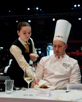 Latvijas pavāru komanda izcīnīja 12. vietu starp labākajām Eiropas un Pasaules komandām Tronheimā Norvēģijā. Foto: Latvijas Pavāru klubs un Bocuse d’O 11