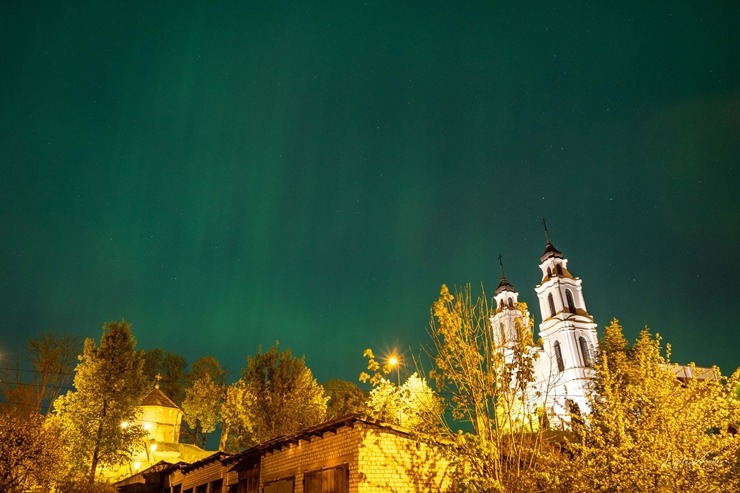 Burvīgo ziemeļblāzmu Ludzā piefiksēja fotogrāfe Ligita Karvele 353608