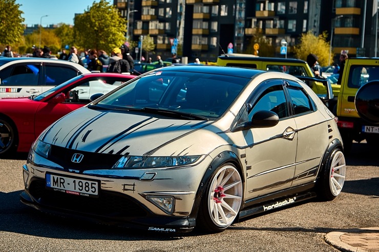 Pie Arēnas Rīga notiek starptautisks japāņu auto saiets Japfest Riga. Foto: Artūrs Umbraško 353795