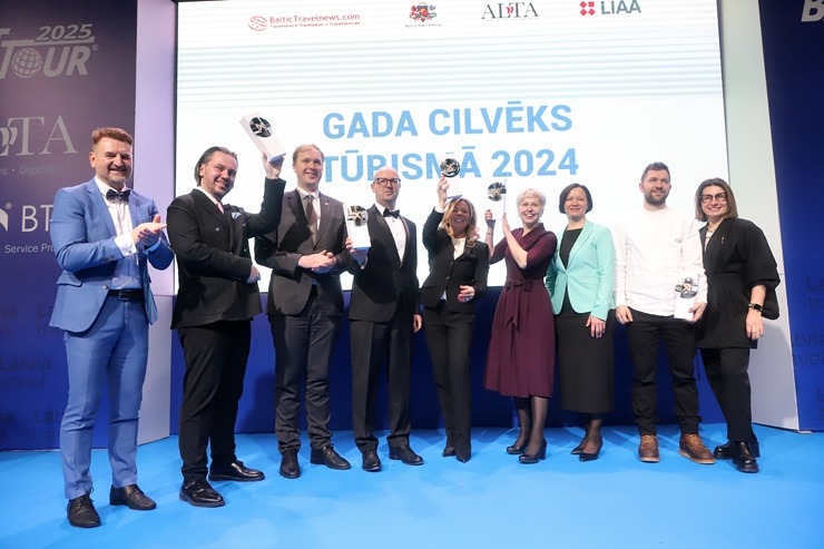 «GADA CILVĒKS TŪRISMĀ 2024» apbalvošanas ceremonija tūrisma izstādē «Balttour 2025». Foto: Rojs Maizītis 367345