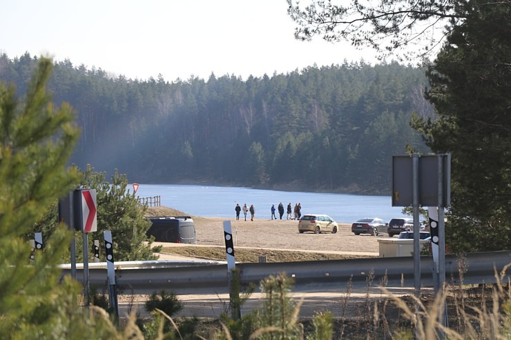 Zilo kalnu dabas parks Ogres novadā kļūst par magnētu pavasara gaidītājiem 368728