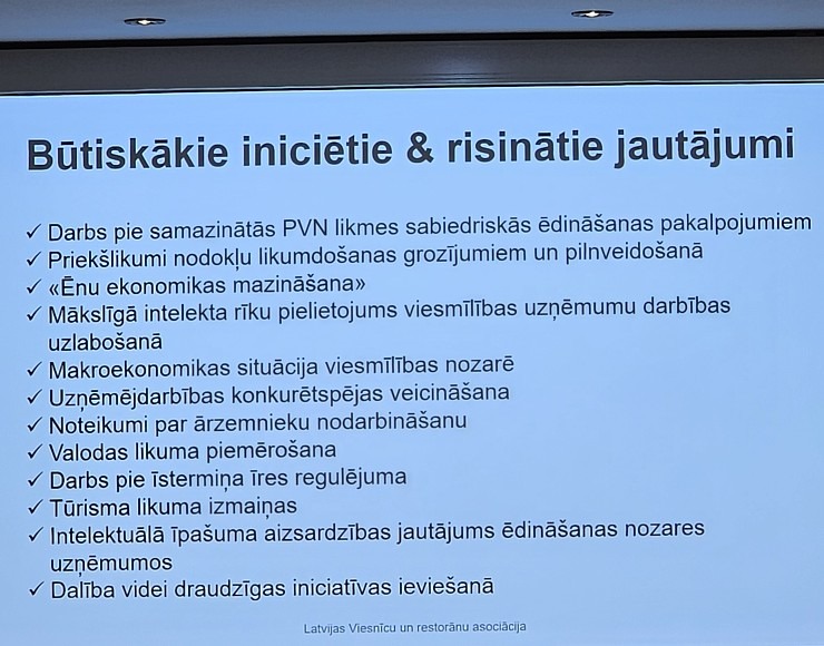 Latvijas Viesnīcu un restorānu asociācija rīko kopsapulci viesnīcā «Radisson Blu Latvija Conference & Spa Hotel» 369065