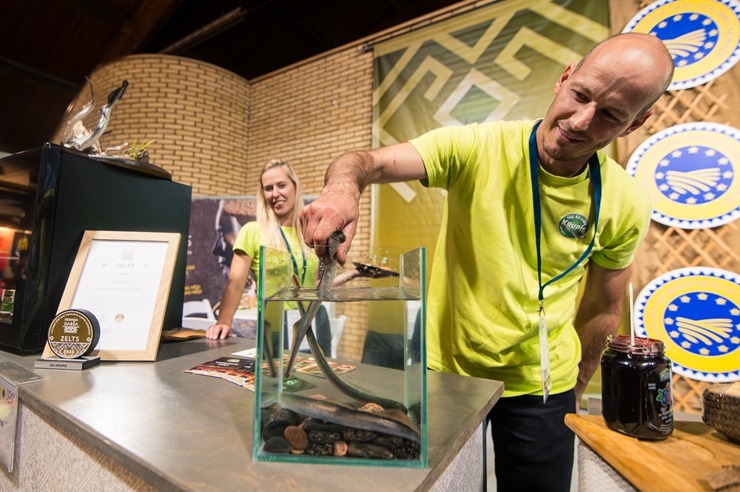 Ķīpsalā norit Baltijas lielākā pārtikas industrijas izstāde «Riga Food 2025», kurai ir jau 30 gadu dzimšanas diena. Foto: Ieva Makare Ķīpsalā norit Baltijas lielākā pārtikas industrijas izstāde «Riga Food 2025», kurai ir jau 30 gadu dzimšanas diena. Foto: Ieva Makare 376391