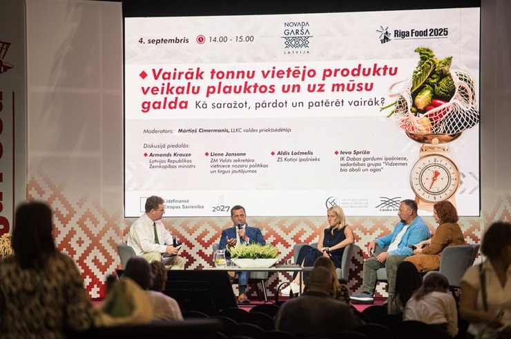 Ķīpsalā norit Baltijas lielākā pārtikas industrijas izstāde «Riga Food 2025», kurai ir jau 30 gadu dzimšanas diena. Foto: Ieva Makare Ķīpsalā norit Baltijas lielākā pārtikas industrijas izstāde «Riga Food 2025», kurai ir jau 30 gadu dzimšanas diena. Foto: Ieva Makare 376428