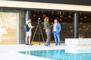 Rēzeknē pulcējas investori un interesanti, lai iepazītu Rēzeknes SPA centru. Foto: Rēzeknes TIC 12
