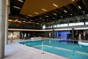 Rēzeknē pulcējas investori un interesanti, lai iepazītu Rēzeknes SPA centru. Foto: Rēzeknes TIC 20