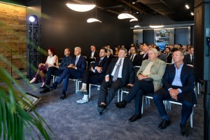 Rēzeknē pulcējas investori un interesanti, lai iepazītu Rēzeknes SPA centru. Foto: Rēzeknes TIC 3