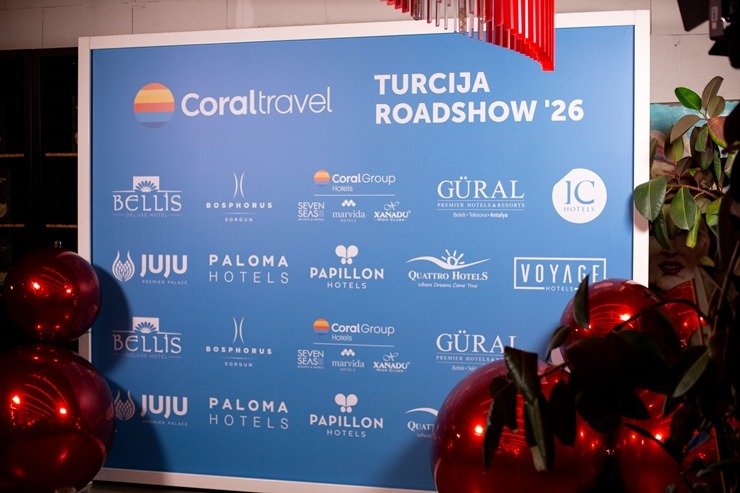 Latvijas ceļojumu aģenti satiekas «Coral Travel Latvia» rīkotā pasākumā ««Turcija Roadshow 2026». Foto: Ksenija Smurjakova Latvijas ceļojumu aģenti satiekas «Coral Travel Latvia» rīkotā pasākumā ««Turcija Roadshow 2026». Foto: Ksenija Smurjakova 380404