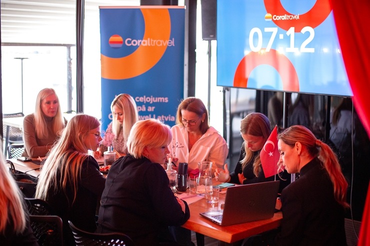 Latvijas ceļojumu aģenti satiekas «Coral Travel Latvia» rīkotā pasākumā ««Turcija Roadshow 2026». Foto: Ksenija Smurjakova Latvijas ceļojumu aģenti satiekas «Coral Travel Latvia» rīkotā pasākumā ««Turcija Roadshow 2026». Foto: Ksenija Smurjakova 380423