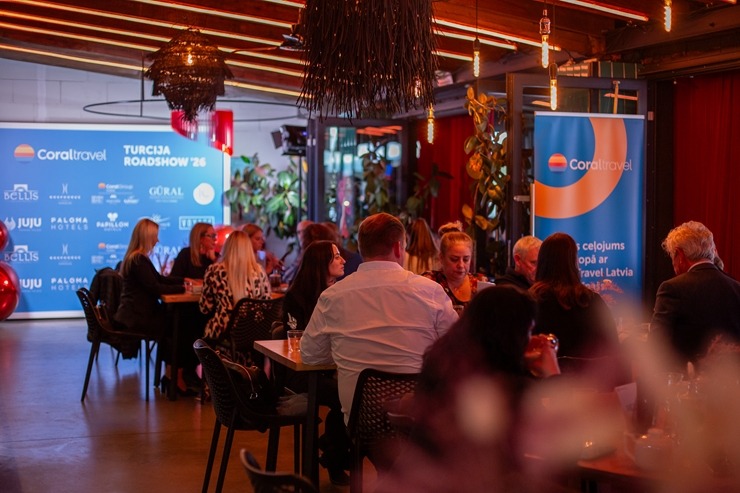 Latvijas ceļojumu aģenti satiekas «Coral Travel Latvia» rīkotā pasākumā ««Turcija Roadshow 2026». Foto: Ksenija Smurjakova Latvijas ceļojumu aģenti satiekas «Coral Travel Latvia» rīkotā pasākumā ««Turcija Roadshow 2026». Foto: Ksenija Smurjakova 380434