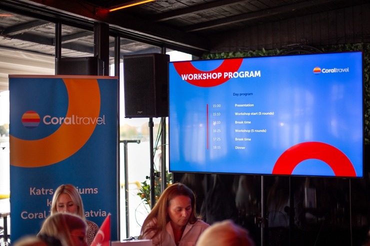 Latvijas ceļojumu aģenti satiekas «Coral Travel Latvia» rīkotā pasākumā ««Turcija Roadshow 2026». Foto: Ksenija Smurjakova Latvijas ceļojumu aģenti satiekas «Coral Travel Latvia» rīkotā pasākumā ««Turcija Roadshow 2026». Foto: Ksenija Smurjakova 380408