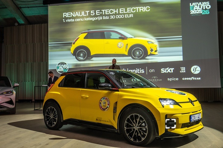 «Latvijas e-auto 2025/26» par uzvarētājiem kļūst «Audi A6 e-tron», «BYD Sealion 7» un «Renault R5 E-Tech Electric»  «Latvijas e-auto 2025/26» par uzvarētājiem kļūst «Audi A6 e-tron», «BYD Sealion 7» un «Renault R5 E-Tech Electric» 380539
