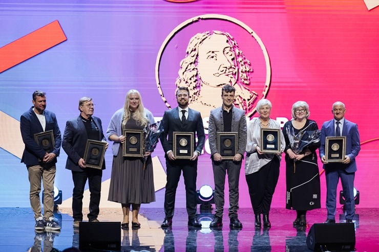 Liepājā tiek apbalvoti Kurzemes tūrisma gada balvas «Lielais Jēkabs 2025» ieguvēji. Foto: Valters Pelns 381908