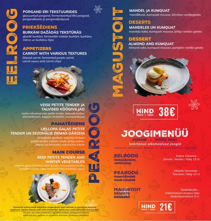 Ievērtē restorānu festivāla «Otepē garšas» šefpavāru ēdienus 29 - 38 eiro vērtībā. Foto: otepaa.ee 382095