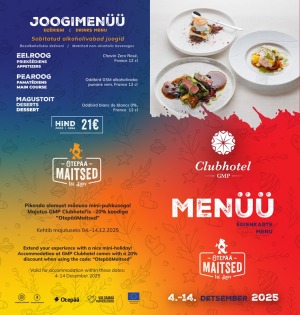 Ievērtē restorānu festivāla «Otepē garšas» šefpavāru ēdienus 29 - 38 eiro vērtībā. Foto: otepaa.ee 12