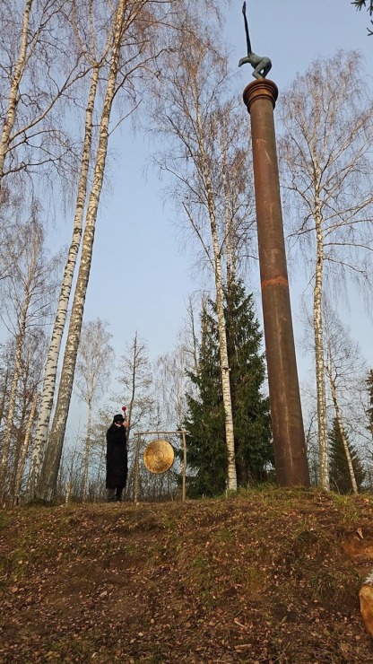 Krāslavas novads: Neliels fotoieskats skulptūru parkā «Pudža sala», kas atrodas Geraņimovas Ilzas ezera pussalas krastā 384169