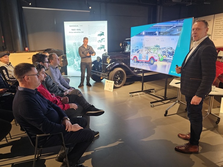Rīgas Motormuzejā čehu autozīmols «Škoda» atzīmē 130. gadu jubileju un atskatās uz 2025.gada sasniegto 384202