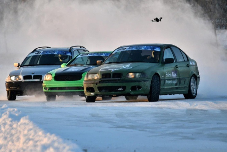 Bauskā, pirmajā ziemas drifta posmā dubultuzvaru izcīna PRO drifta izbijušais čempions Jānis Eglīte 385086