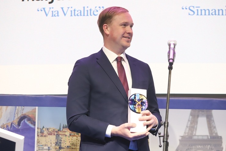 Tūrisma izstādē «Balttour 2026» tiek pasniegtas «GADA CILVĒKS TŪRISMĀ 2025» balvas. Foto: Rojs Maizītis 386089