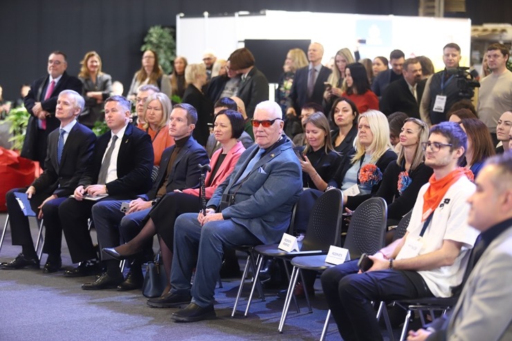 Tūrisma izstādē «Balttour 2026» tiek pasniegtas «GADA CILVĒKS TŪRISMĀ 2025» balvas. Foto: Rojs Maizītis 386051
