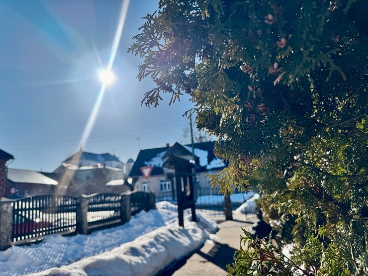 Sniegiem bagātā Dagda Krāslavas novadā atvadās no ziemas. Foto: Sintija Maļkeviča 387614