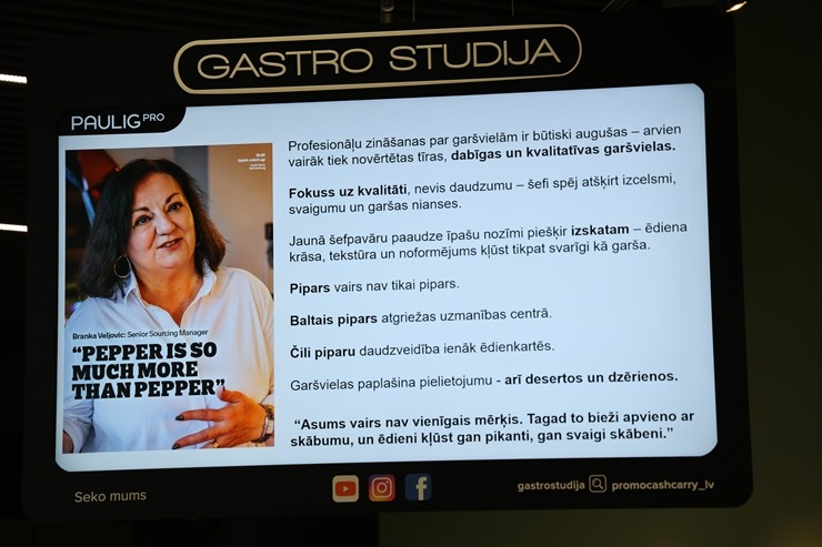 Garšu profesionāļi no «Paulig PRO» organizē «Taste the Future» meistarklasi Rīgā 389978