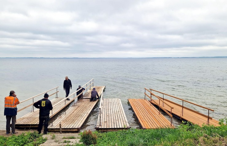 Rāznas ezers pie Mākoņkalna iegūst labiekārtotu pludmali. Foto: Aivars Arnicāns 391545