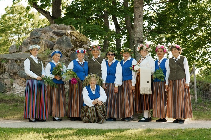 Līgo svētki Siguldas pilsdrupu estrādē ir tradicionāls pasākums. Foto: Zane Magone 394799
