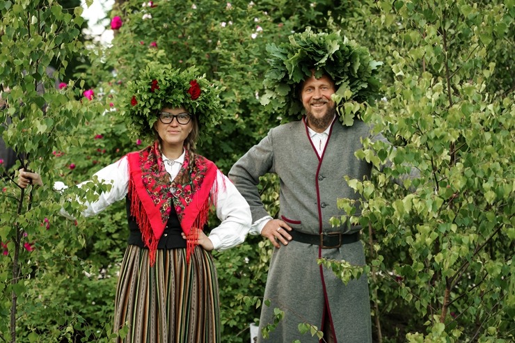 Līgo svētki Siguldas pilsdrupu estrādē ir tradicionāls pasākums. Foto: Zane Magone 394802